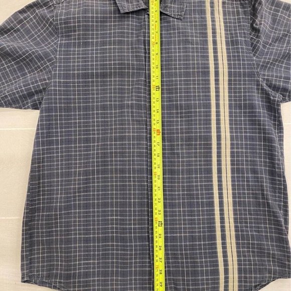 Columbia Convest Shirt Mens Large Grey Plaid Button Up Plaid‎ Short Sleeves - Picture 6 of 9